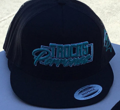 Teal Sharks Trucker Hat